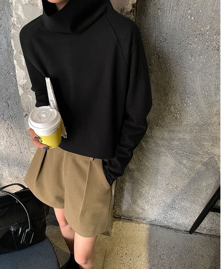 【即納】【SALE】high neck pullover /3colors　LA2209