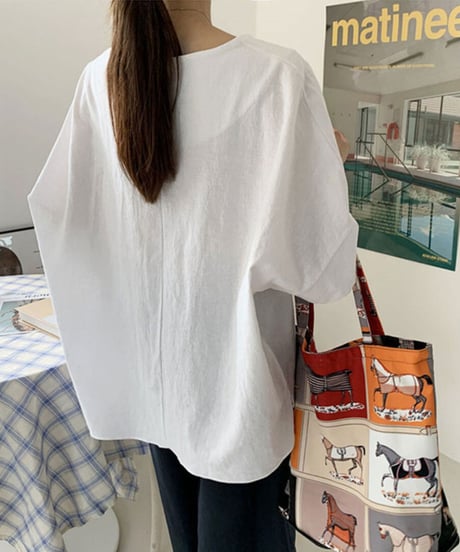 no collar tops /3colors　LA1273
