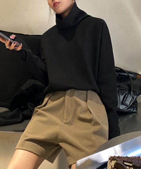 【即納】【SALE】high neck pullover /3colors　LA2209