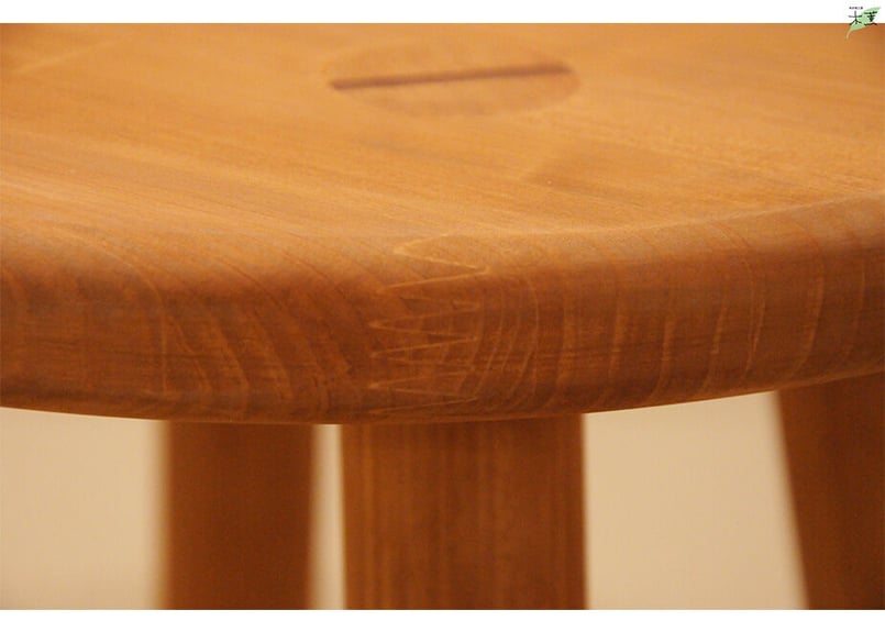 丸いヒノキスツール 高さ27cm | もっくんオンラインショップ