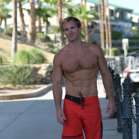 TEAM RIDER BOARD SHORTS RED