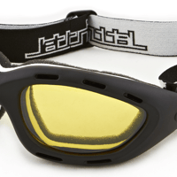 BLACK FRAME/AMBER LENS