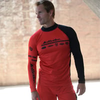 TEAM RIDER RASHGUARD  RED