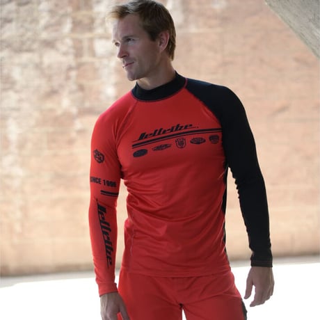 TEAM RIDER RASHGUARD  RED