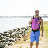 USCG CIRCUIT NYLON SIDE ENTRY PINK/BLUE