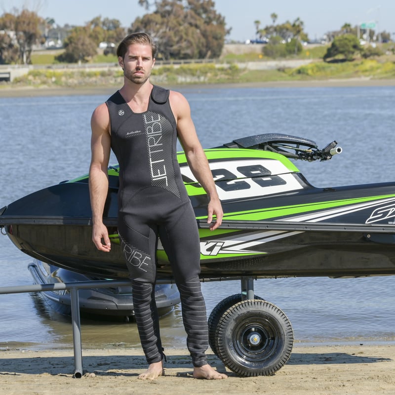 CIRCUIT 2 PIECE WETSUIT BLACK | JETTRIBE JAPAN