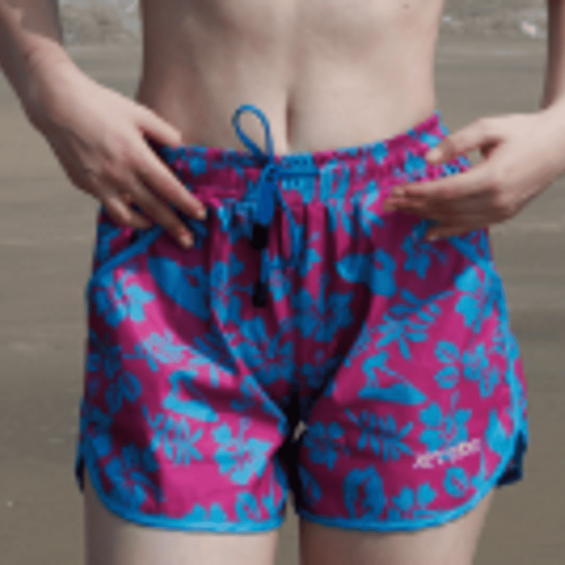 LADY FLORAL SHORTS(Pink/Aqua) | JETTRIBE JAPAN