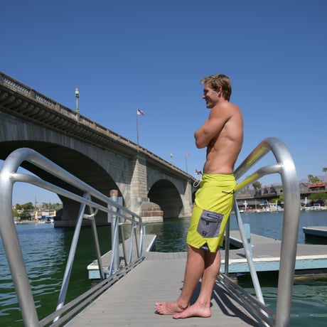 TEAM RIDER BOARD SHORTS GREEN