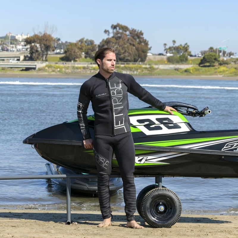 CIRCUIT 2 PIECE WETSUIT BLACK | JETTRIBE JAPAN