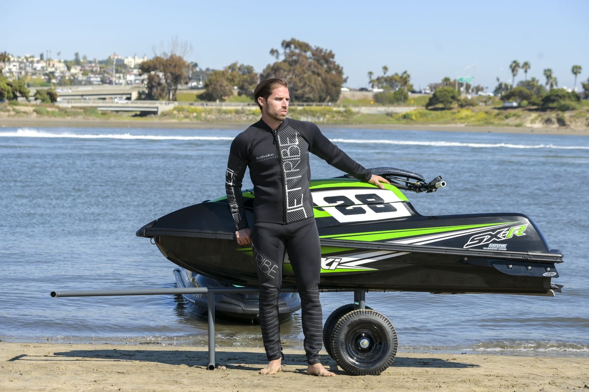 CIRCUIT 2 PIECE WETSUIT BLACK | JETTRIBE JAPAN
