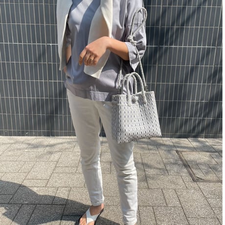 JARI BAG series_MANIS–light gray×black【MN3C-004】