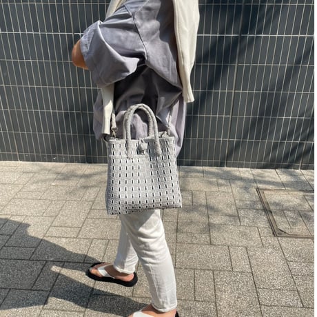 JARI BAG series_MANIS–light gray×black【MN3C-004】