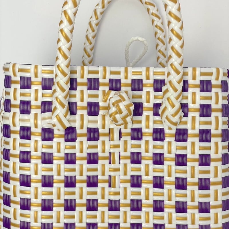 JARI BAG series_MANIS–deep purple×white×gold【MN