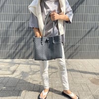 JARI BAG series_AYANA L–black×white【AYL2C-005】