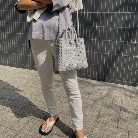 JARI BAG series_MANIS–light gray×black【MN3C-004】