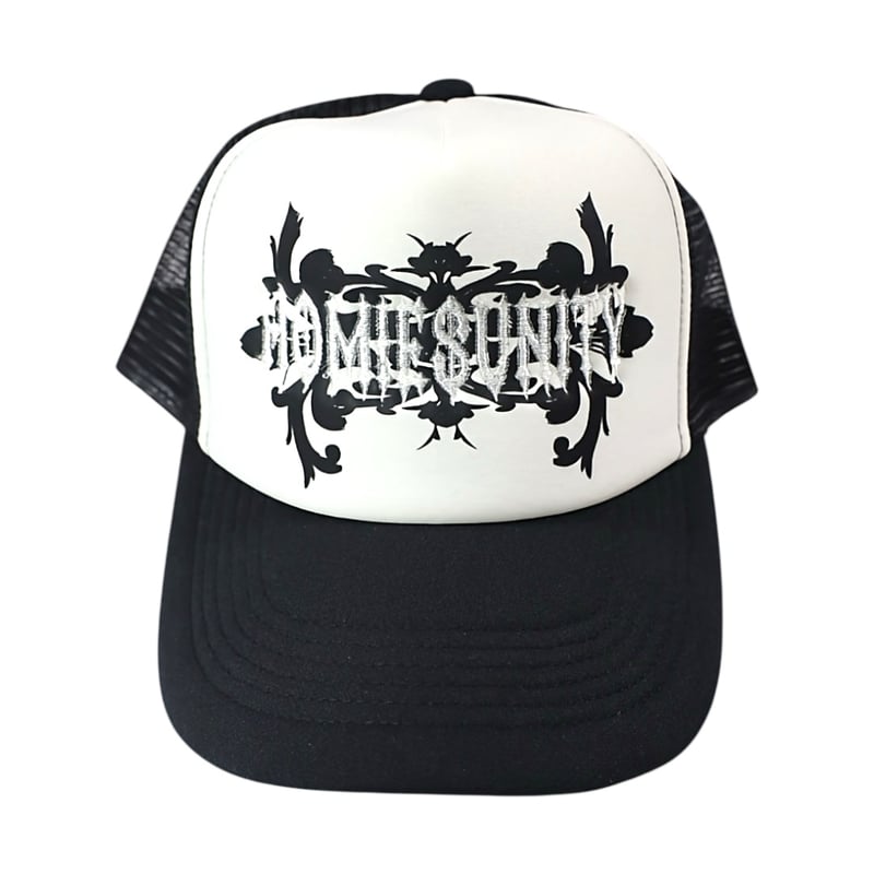 ARABESQUE MESH CAP BLACK×WHITE (black) | HOMIES