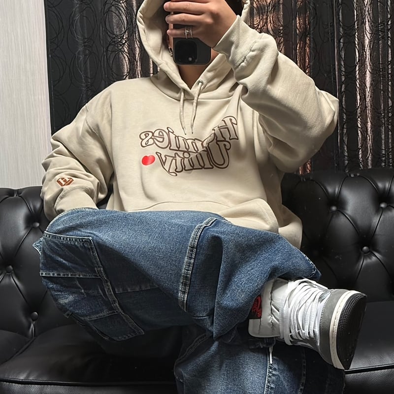 Homies Unity hollow out hoodie (beige) | HOMIES