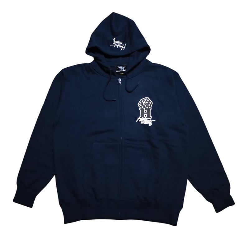 new dice homies full zip hoodie （navy） | HOMIES