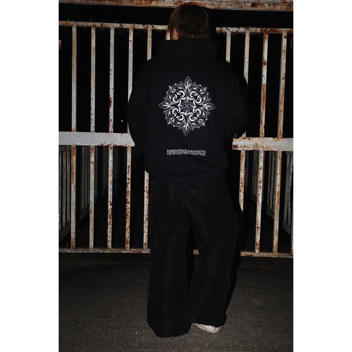 【購入決定】RETØUCH／Logo Pullover Hoodie black Logo Pullover Hoodie -black-