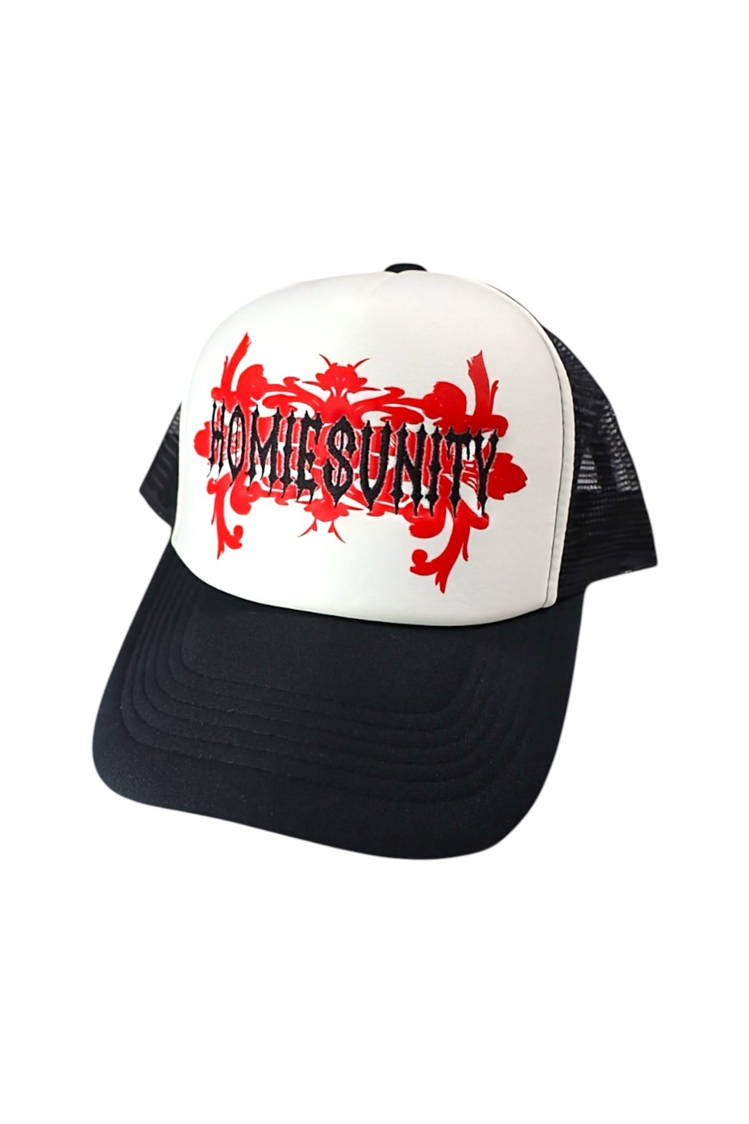 ARABESQUE MESH CAP RED×BLACK (black) | HOMIES U
