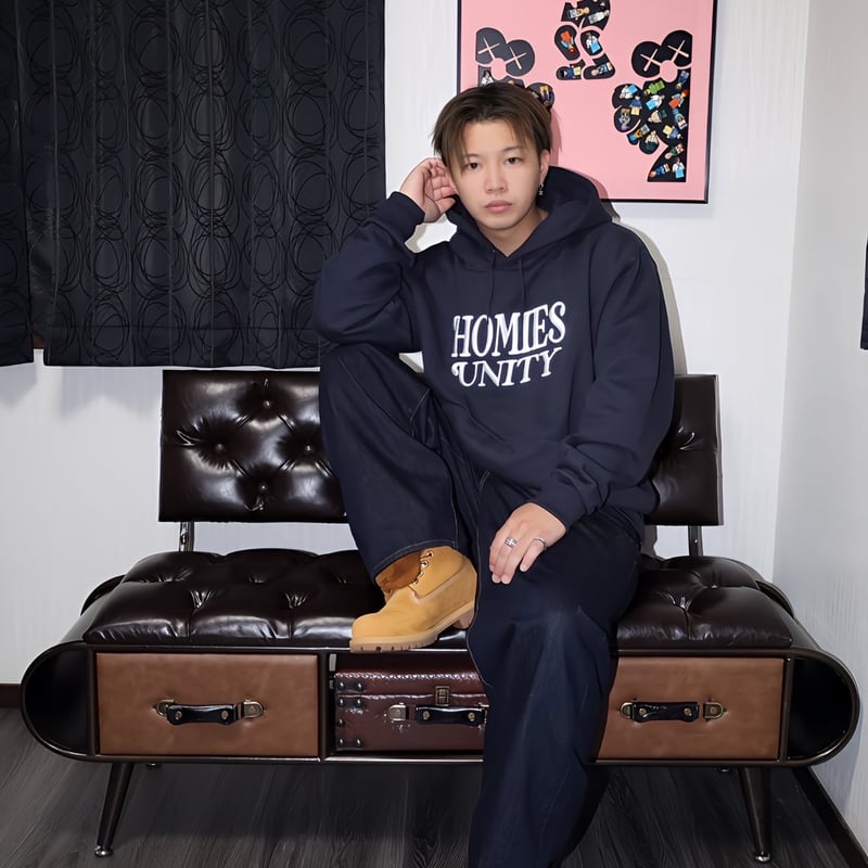 【ZORN】All My Homies Embroidery Hoodie ZORN着All My Homies Embroidery Hoodie XXL