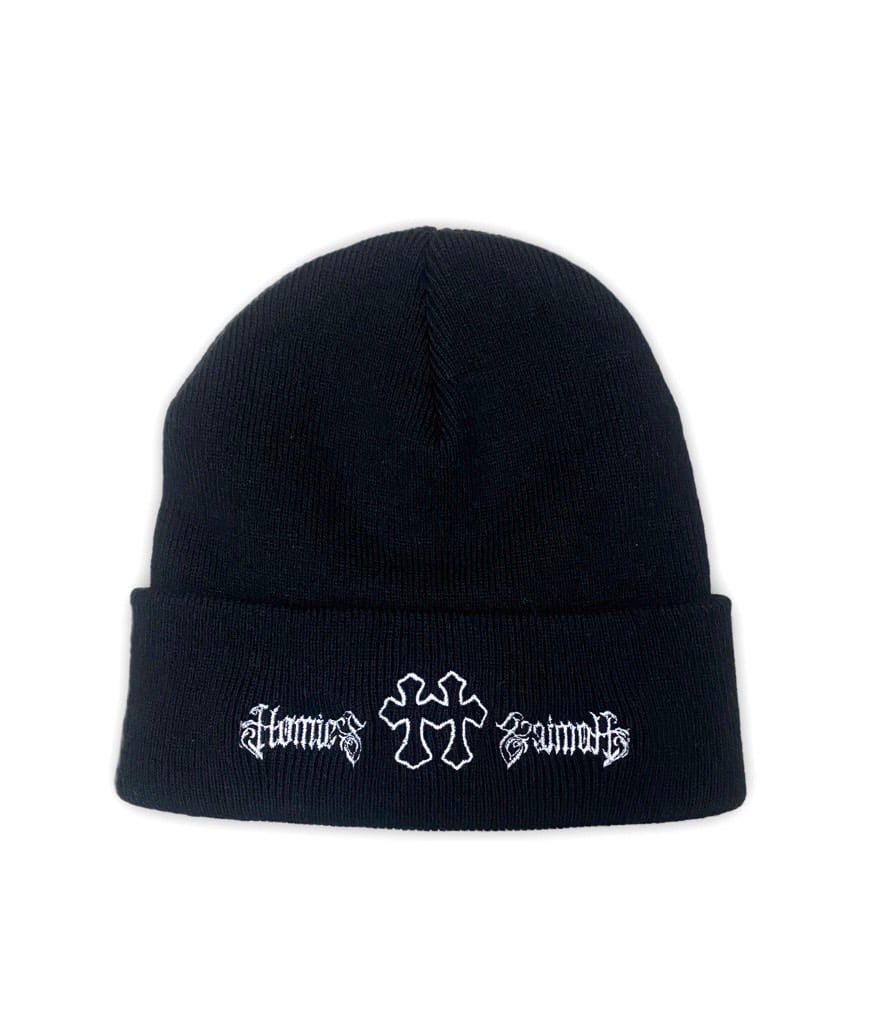CROSS H BEANIE (black) | HOMIES UNITY