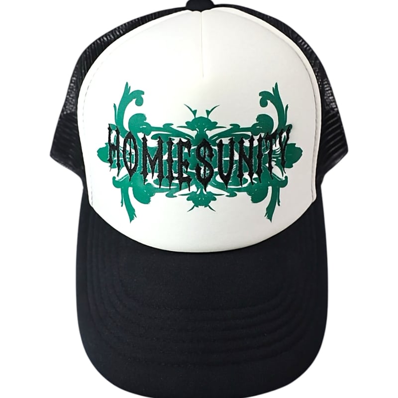 ARABESQUE MESH CAP GREEN×BLACK (black) | HOMIE