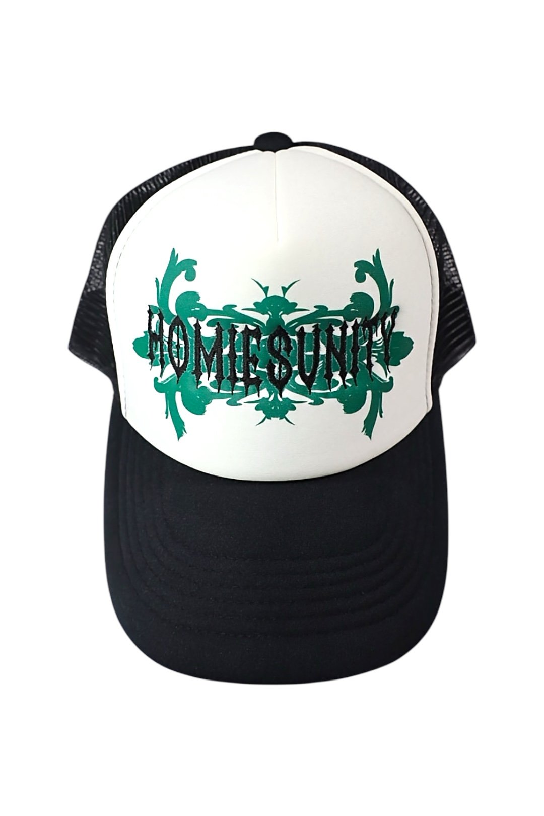 ARABESQUE MESH CAP GREEN×BLACK (black) | HOMIE
