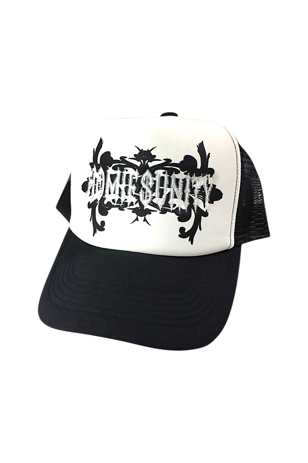 ARABESQUE MESH CAP BLACK×WHITE (black) | HOMIES