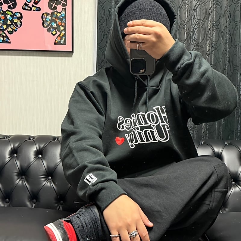 Homies Unity hollow out hoodie (black) | HOMIES