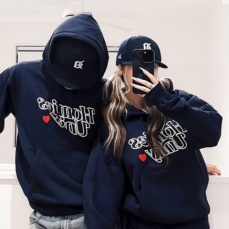 Homies Unity hollow out hoodie (navy) | HOMIES