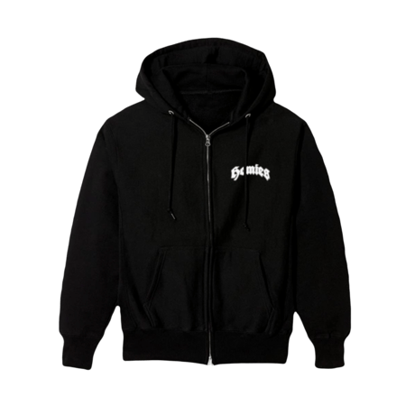 triangle butterfly full zip hoodie (black)/TRIANGLE FULLZIP BK