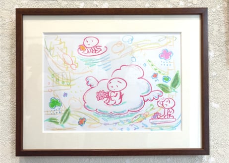 原画作品「悩んでても進んでる」