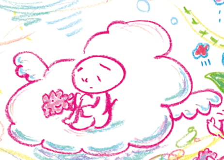原画作品「悩んでても進んでる」