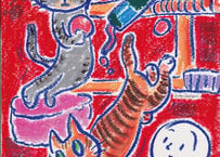 原画作品「いたずら好き猫」