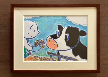 原画作品「牛さんと一緒」