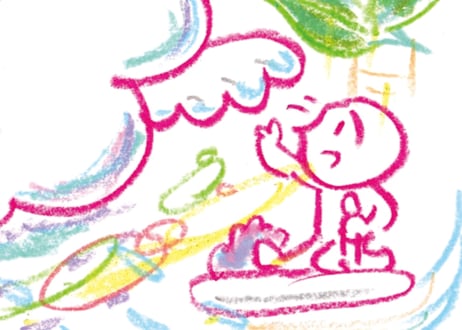 原画作品「悩んでても進んでる」