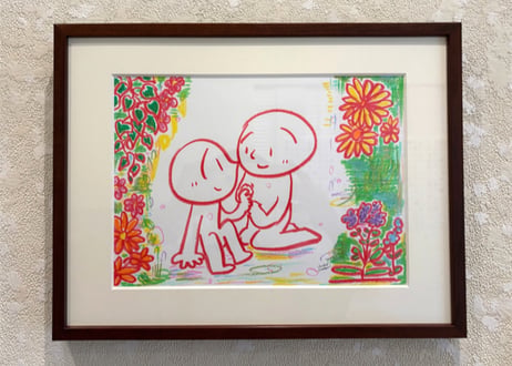 原画作品「花と２人」
