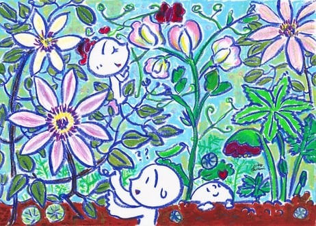 原画作品「伸びたいとこまで伸びて咲く」