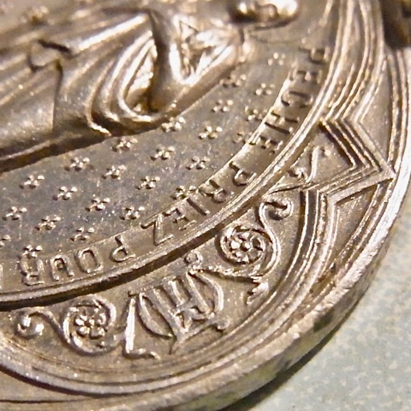 フランス アンティーク 無原罪の御宿り 聖母マリア メダイ