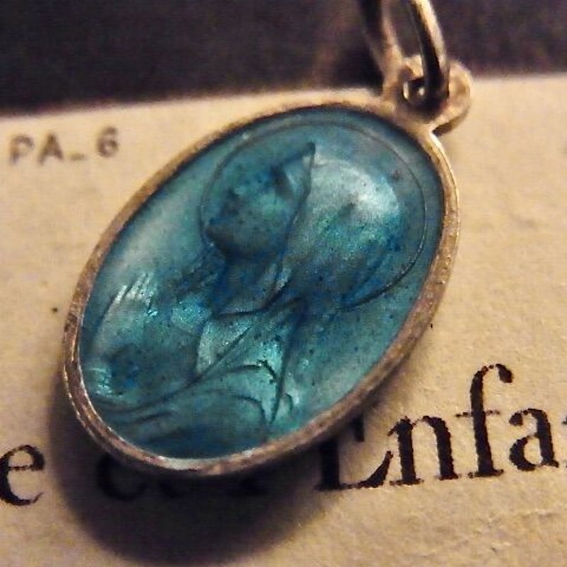 1900ss〜 フランス製 ヴィンテージ ブローチ ルビー エマイユ マリア 1900ss〜 フランス製 ヴィンテージ ブローチ ルビー エマイユ