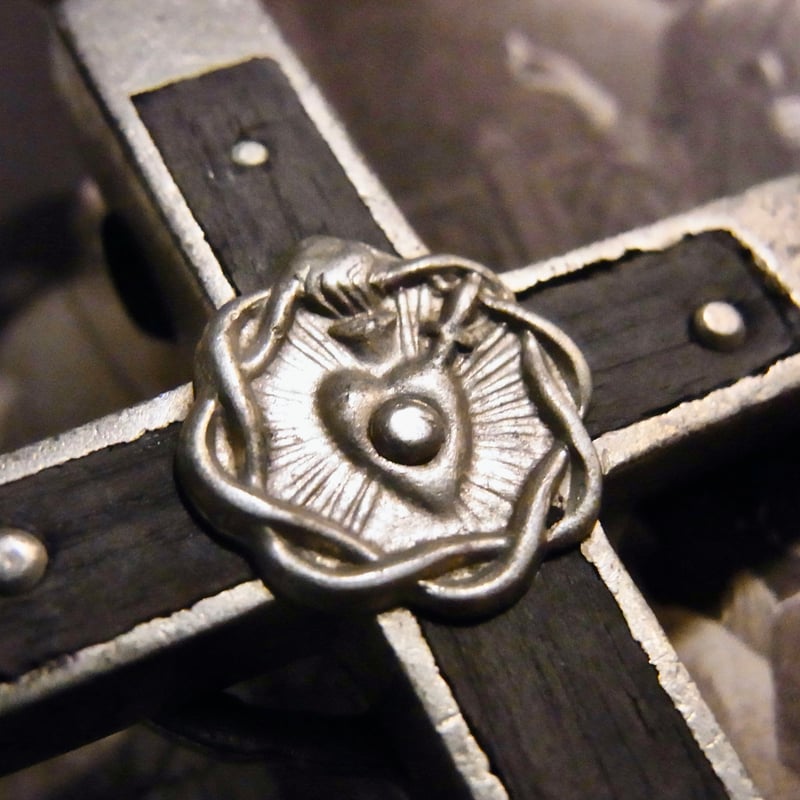 フランス アンティーク クロス 十字架 真鍮 ブロンズ キリスト 磔