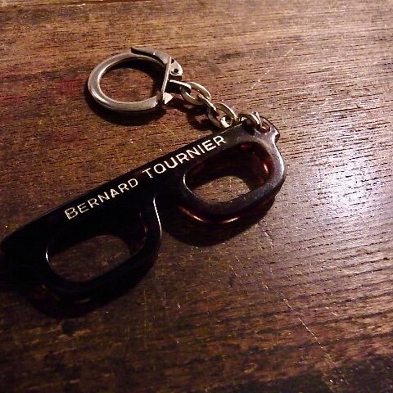 フレンチ キーホルダー メガネ ベッコウ柄 | café au paradis