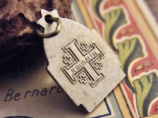 フランス アンティーク キリスト降誕 メダイ 神への栄光 幼子