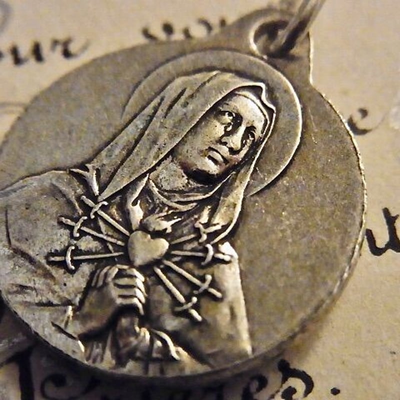希少　アンティーク　鐘　ベル　メダイ 聖マリア　イエスキリスト　ペンダント 希少 アンティーク 鐘 ベル メダイ 聖マリア イエスキリスト