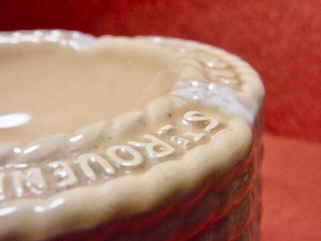 フランス アッシュトレイ 陶器 縄模様 灰皿 ノルマンディー | café au