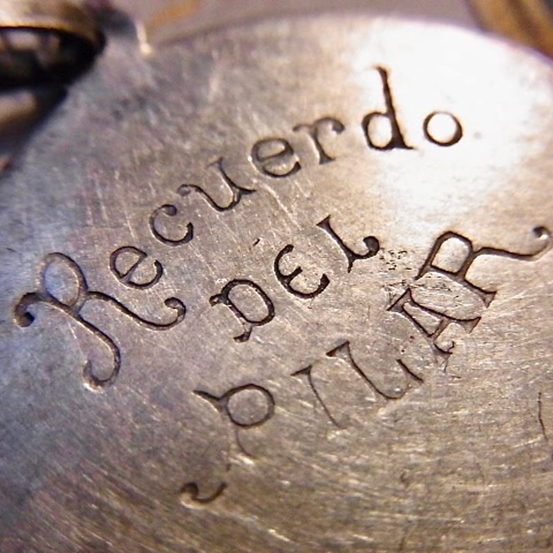 スペイン アンティーク 柱の聖母 メダイ サラゴサの聖母 ピラールの