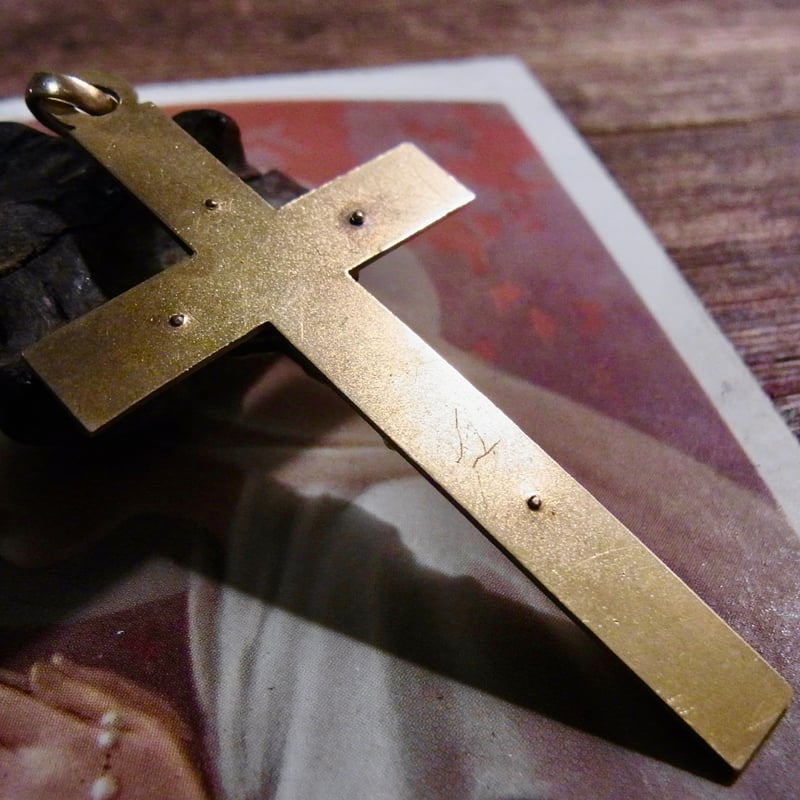 フランス アンティーク クロス 十字架 キリストゴールドプレート ORIA