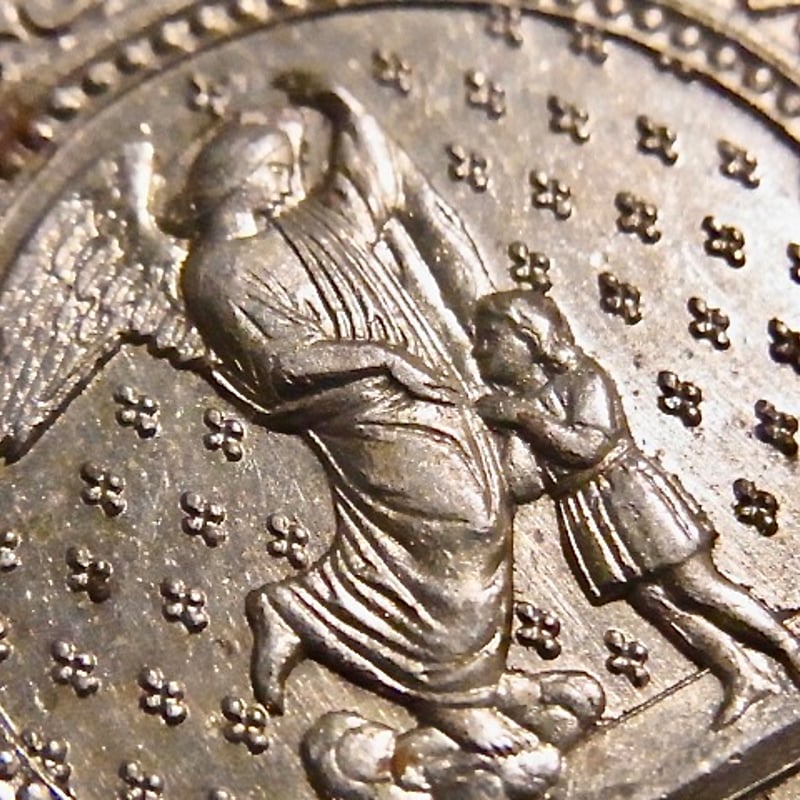 フランス アンティーク 無原罪の御宿り 聖母マリア メダイ