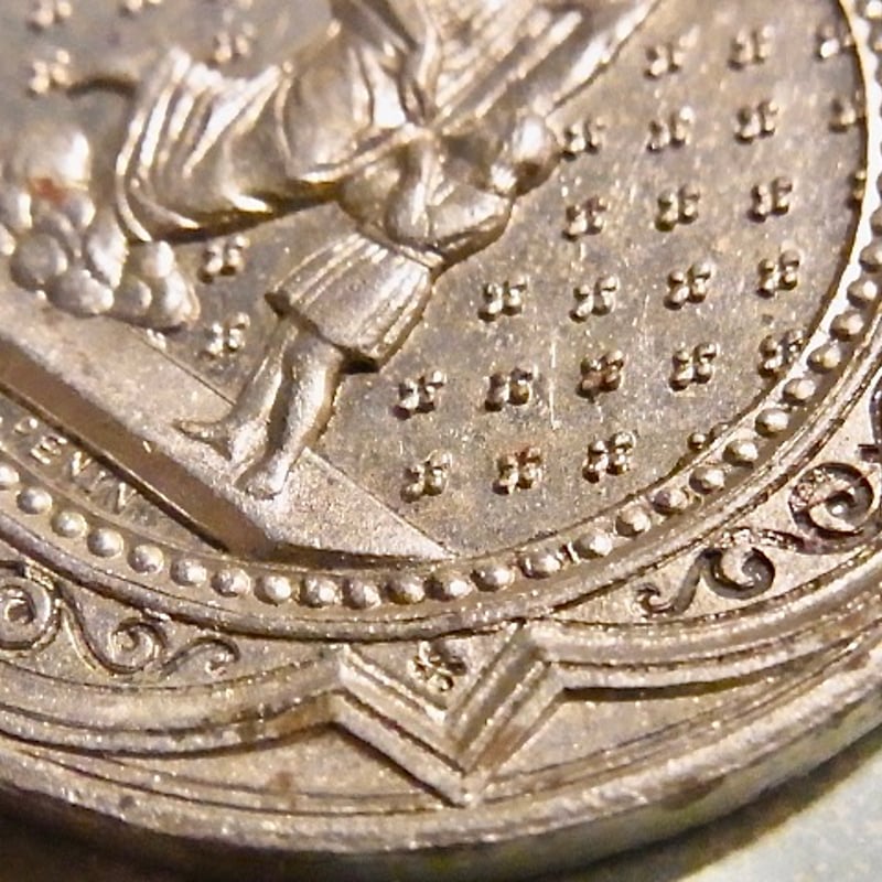 フランス アンティーク 無原罪の御宿り 聖母マリア メダイ